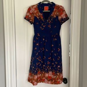ModCloth Navy Collared Dress